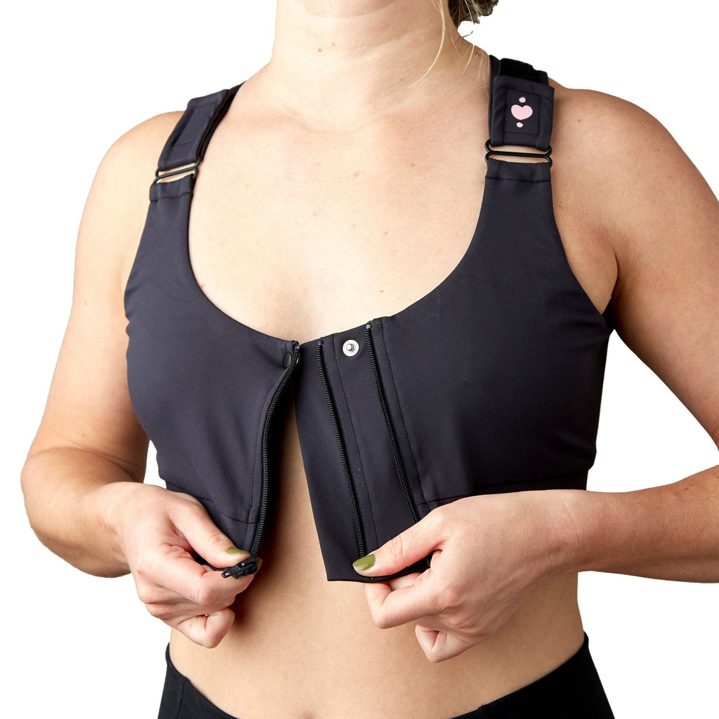 Shirl Post Surgical Bra, Black, X-Large HC00006BXL