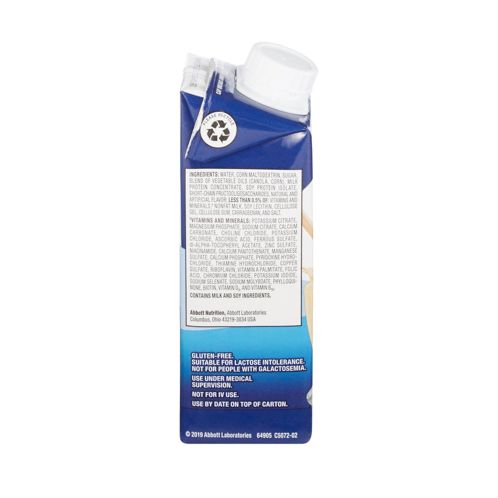 Ensure® Plus Therapeutic Nutrition, Vanilla, 8-ounce carton 64905
