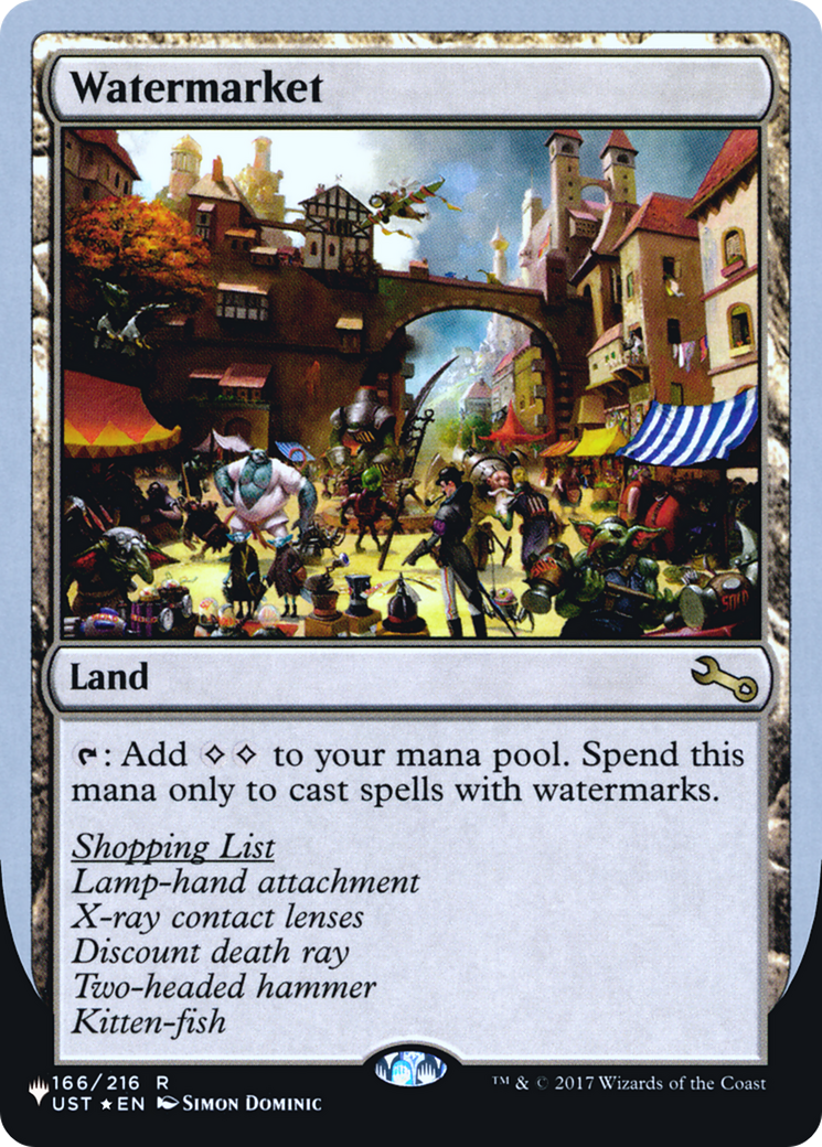 Watermarket (LIST-062) - The List (Unfinity Foil Edition) Foil