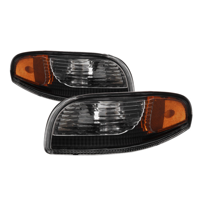 SPYDER xTune Chevy Corvette 97-04 Bumper Signal Lights - Black CBL-JH-CCORV97-AM-BK 9036590