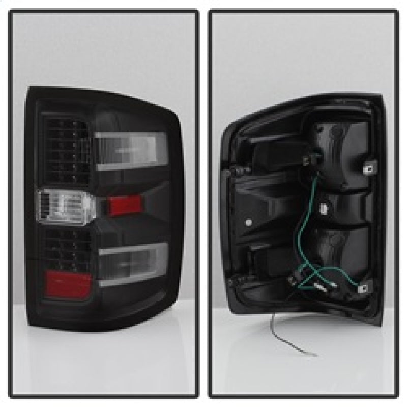 SPYDER xTune Chevy 1500 14-16 / Silverado 2500HD/3500HD LED Tail Lights - Black ALT-JH-CS14-LED-BK 9036545