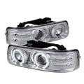 SPYDER Chevy Silverado 1500/2500 99-02 Projector Headlights CCFL Halo LED Chrome PRO-YD-CS99-CCFL-C 5009586