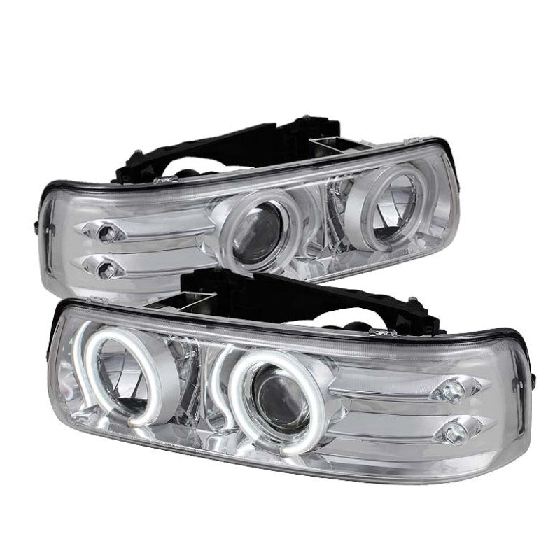 SPYDER Chevy Silverado 1500/2500 99-02 Projector Headlights CCFL Halo LED Chrome PRO-YD-CS99-CCFL-C 5009586