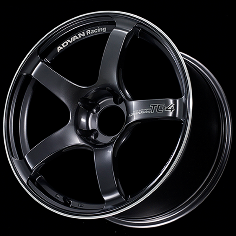 Advan TC4 17x7.5 / +37 Offset / 5x100 / 63mm Bore / Racing Gunmetallic and Ring YAD7F37DGMR