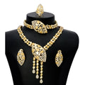 Dazzling Starry Night Cheetah Gemstone Necklace