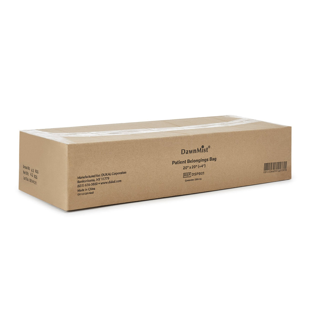 Dukal® Patient Belongings Bag, White DSPB01