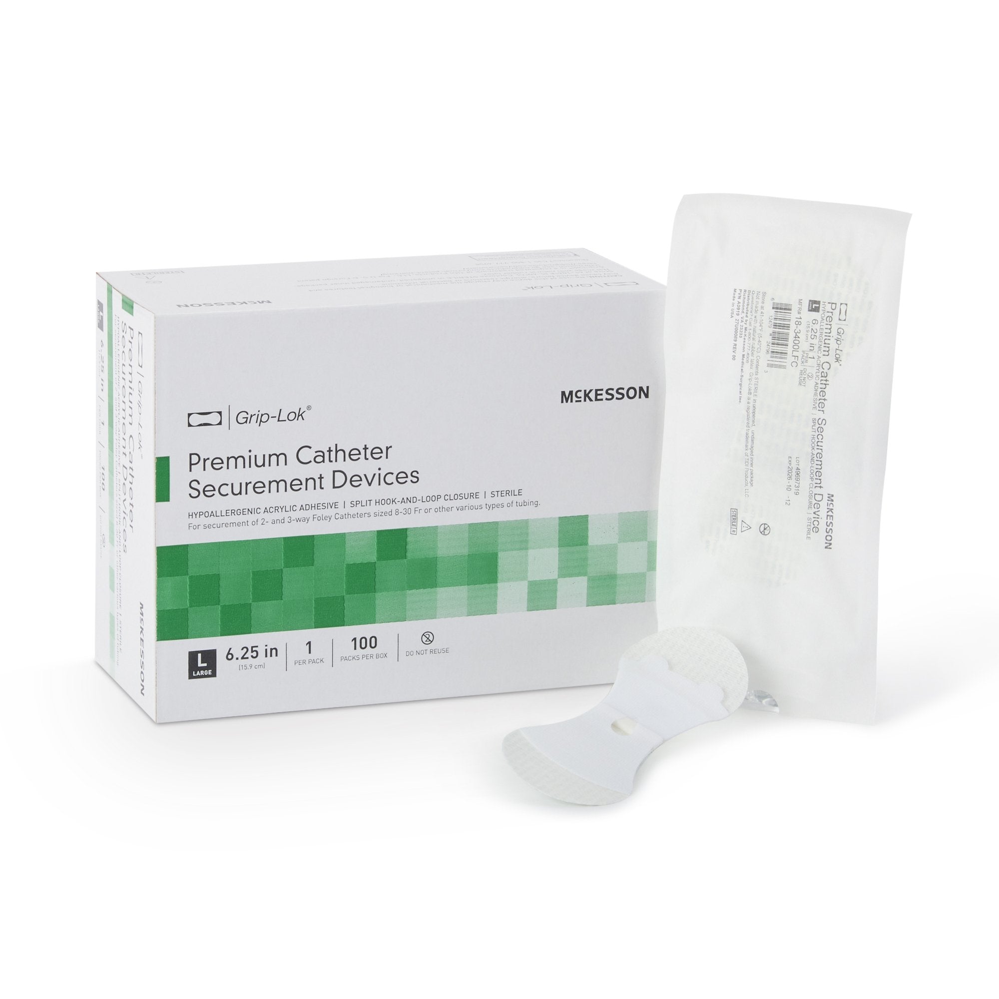 McKesson Grip-Lok® Premium Catheter Securement Devices 18-3400LFC