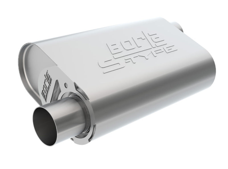 Borla CrateMuffler LS3 S-Type 2.50in Offset/Offset 14inx4.35inx9in Oval Muffler 400946