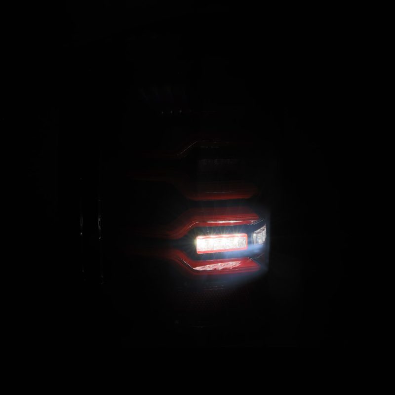 AlphaRex 14-18 Chevy Silverado 1500 Luxx-Series LED Tail Lights Black/Red w/Activ Light/Seq Signal 620050 *Discontinued