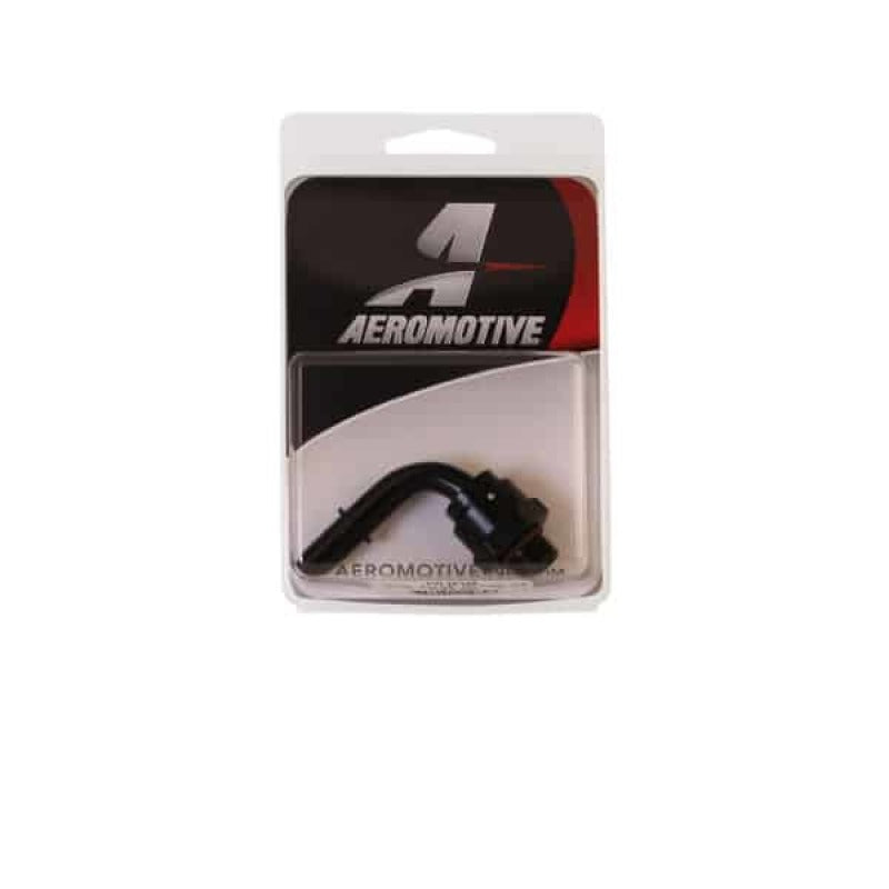 Aeromotive Fitting - AN-06 - 90 Degree - 3/8 Male Quick Connect 15135