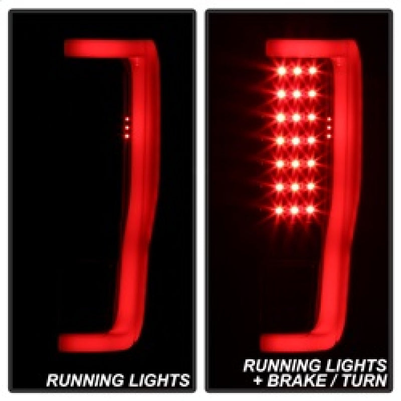 SPYDER xTune 17-18 Ford F-250 Super Duty (Excl LED Models) LED Tail Lights-Blk Smk (ALT-ON-FS17-LBLED-BSM) 9041617