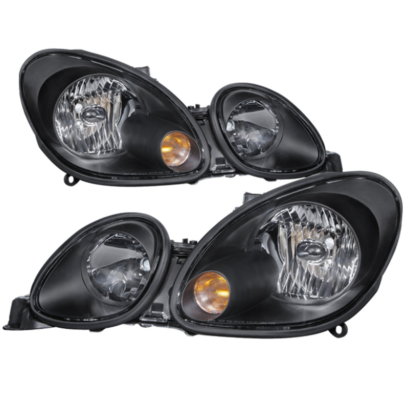 SPYDER Xtune Lexus GS300/GS400/GS430 98-05 Halogen Only Crystal Headlights Black HD-JH-LGS98-BK 9026911