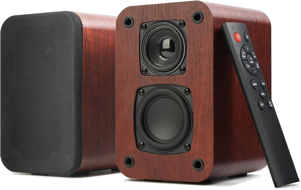 Powered Bluetooth Bookshelf Speakers, 40W Record Player Speakers with 2.75 Inch