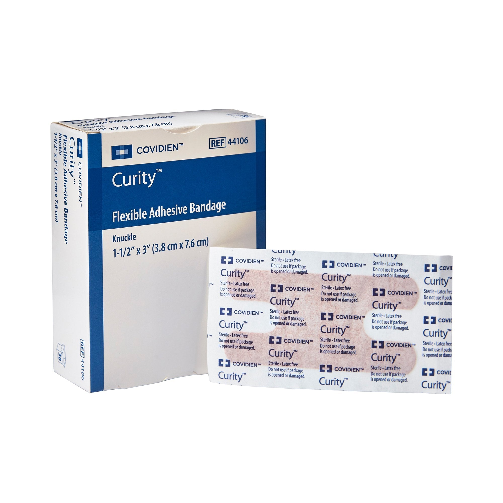 Curity™ Adhesive Strip, 1½ x 3 Inch 44106