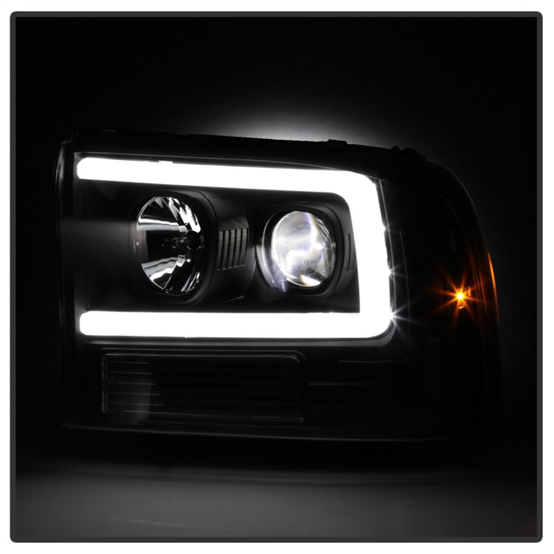 SPYDER Ford F-250 99-04/Excursion 00-04 1 Piece LED Headlights - Black PRO-YD-FF25099V2PL-BK 5088062