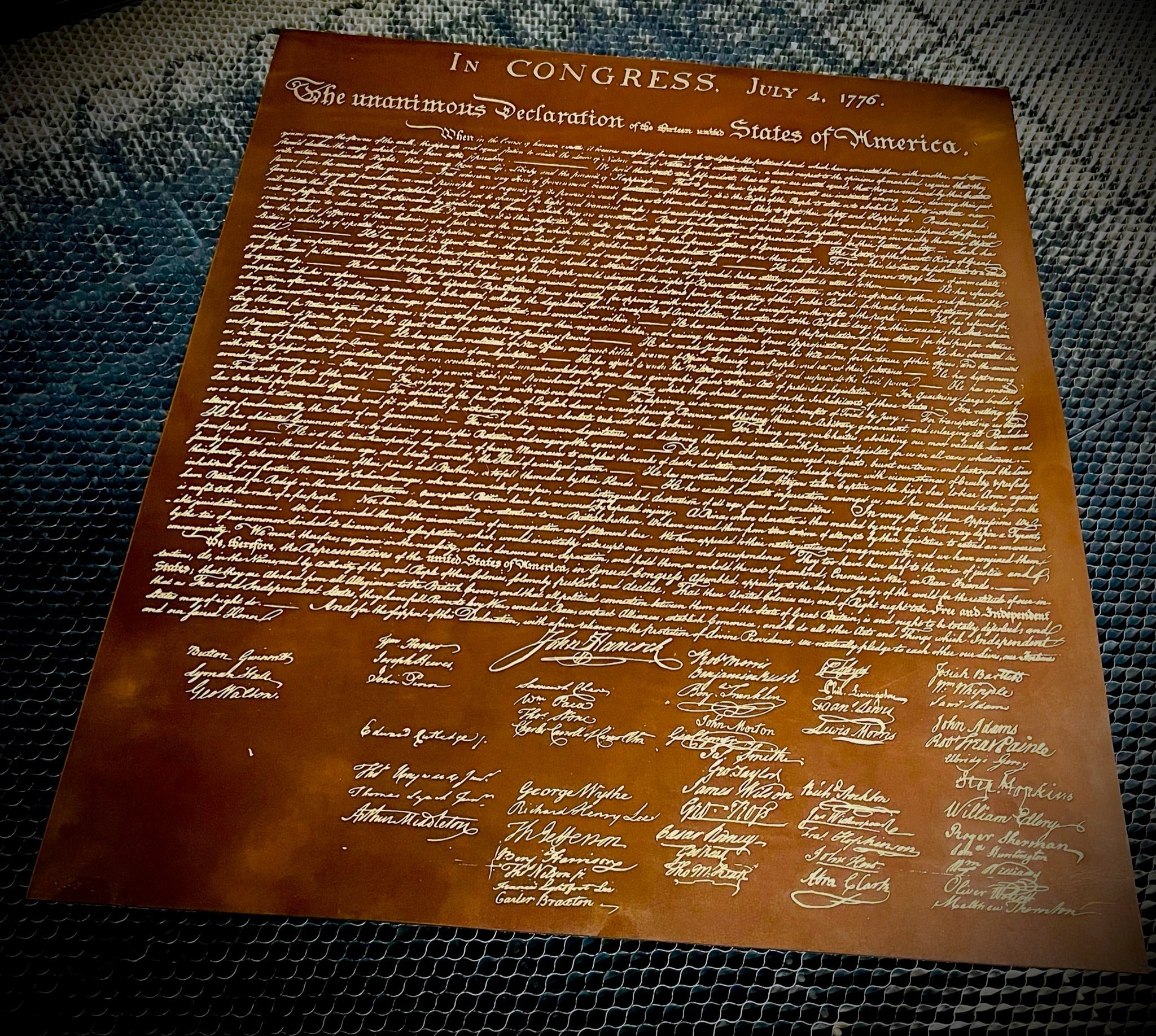 Declaration of Independence - PhishStones Products
