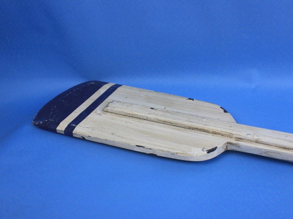 Wooden Rustic Stone Harbor Decorative Squared Rowing Boat Oar w/ Hooks 50""