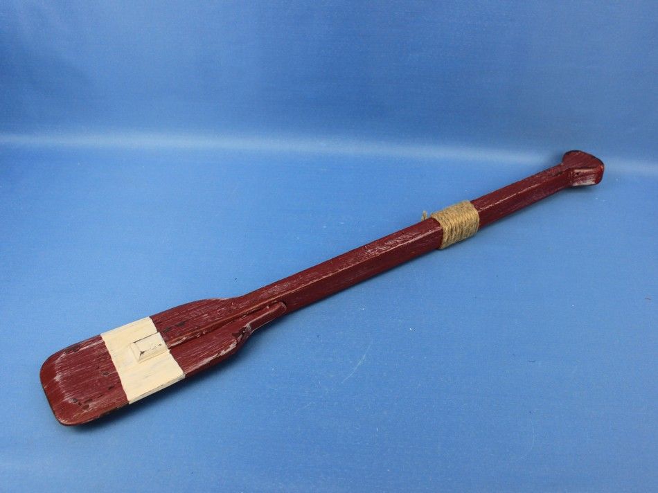 Wooden Chadwick Decorative Squared Rowing Boat Oar w/ Hooks 24""