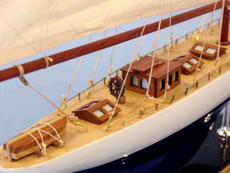 Wooden Defender Limited Model Sailboat 25""