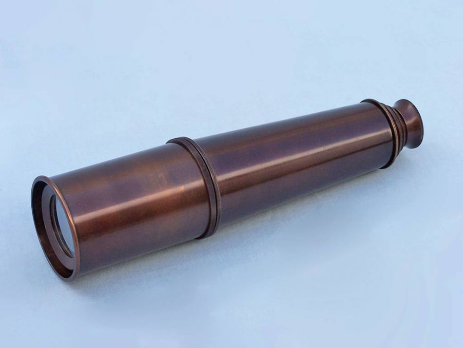 Deluxe Class Hampton Collection Bronze Spyglass With Rosewood Box 36""