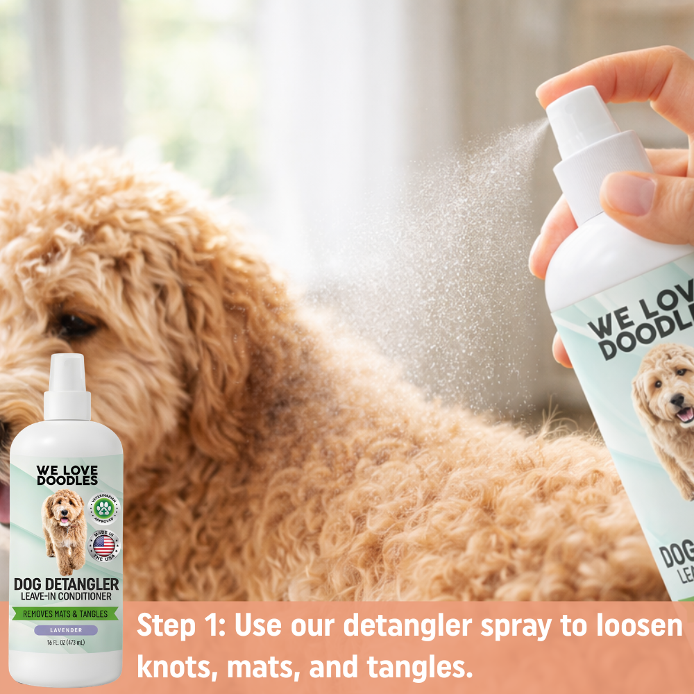 At Home Grooming Pack – Brush, Scissors and Detangler