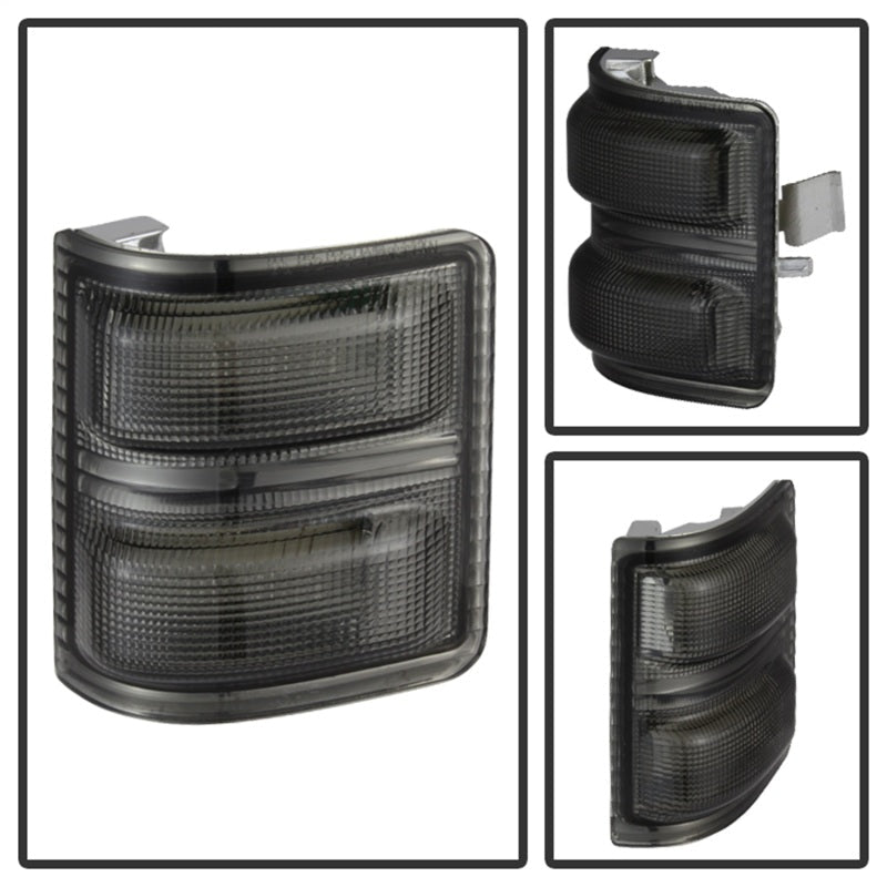 SPYDER xTune Ford Superduty 08-14 F250-F550 Amber LED Mirror Signal Lens - Smoke ACC-LED-FDSD08-MR-SM 9924743