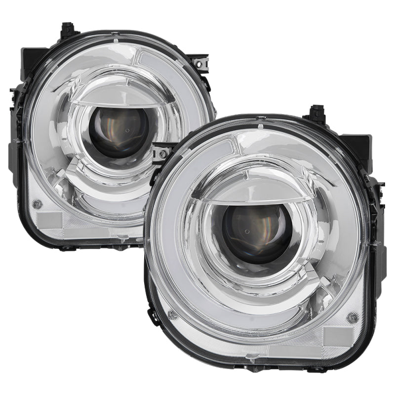 SPYDER xTune 15-17 Jeep Renegade Light Bar DRL Projector Headlights -Chrome (PRO-JH-JREN-LBDRL-C) 9039737