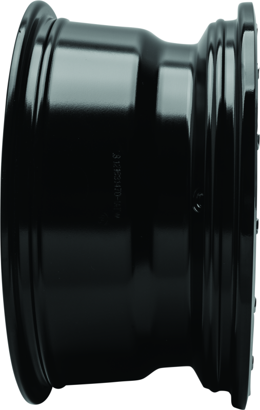 QuadBoss, QuadBoss Wagon 14x7 4+3 4/156 Black Machined Alloy Wheel - Lightweight and Durable for Powersports Vehicles