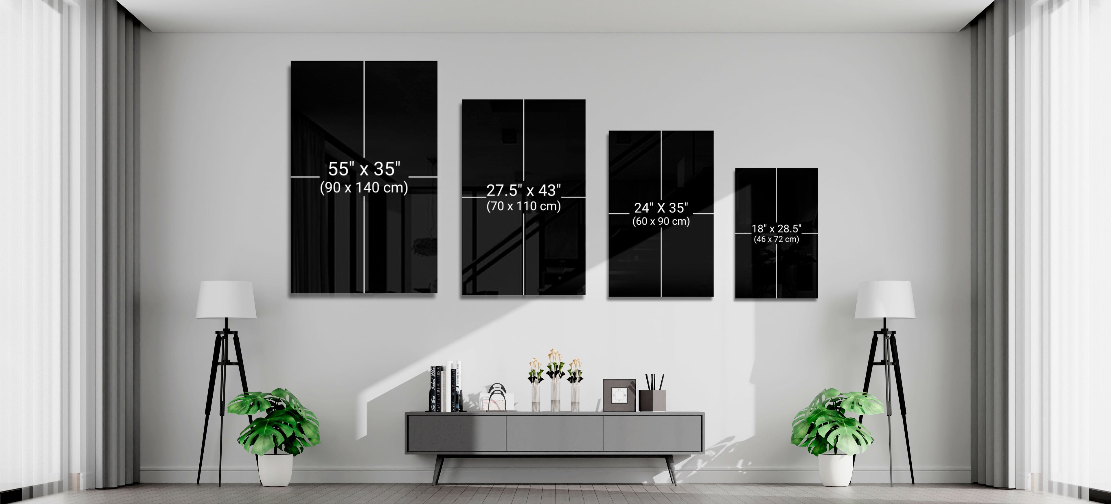 Aerial Woodland Curved Road Glass Wall Art