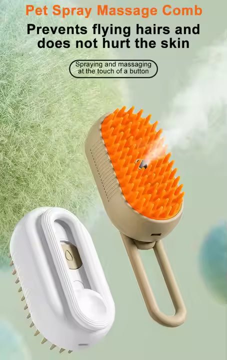 Dog Spray Massage Comb 3 in 1 Rechargeable - PhishStones Products