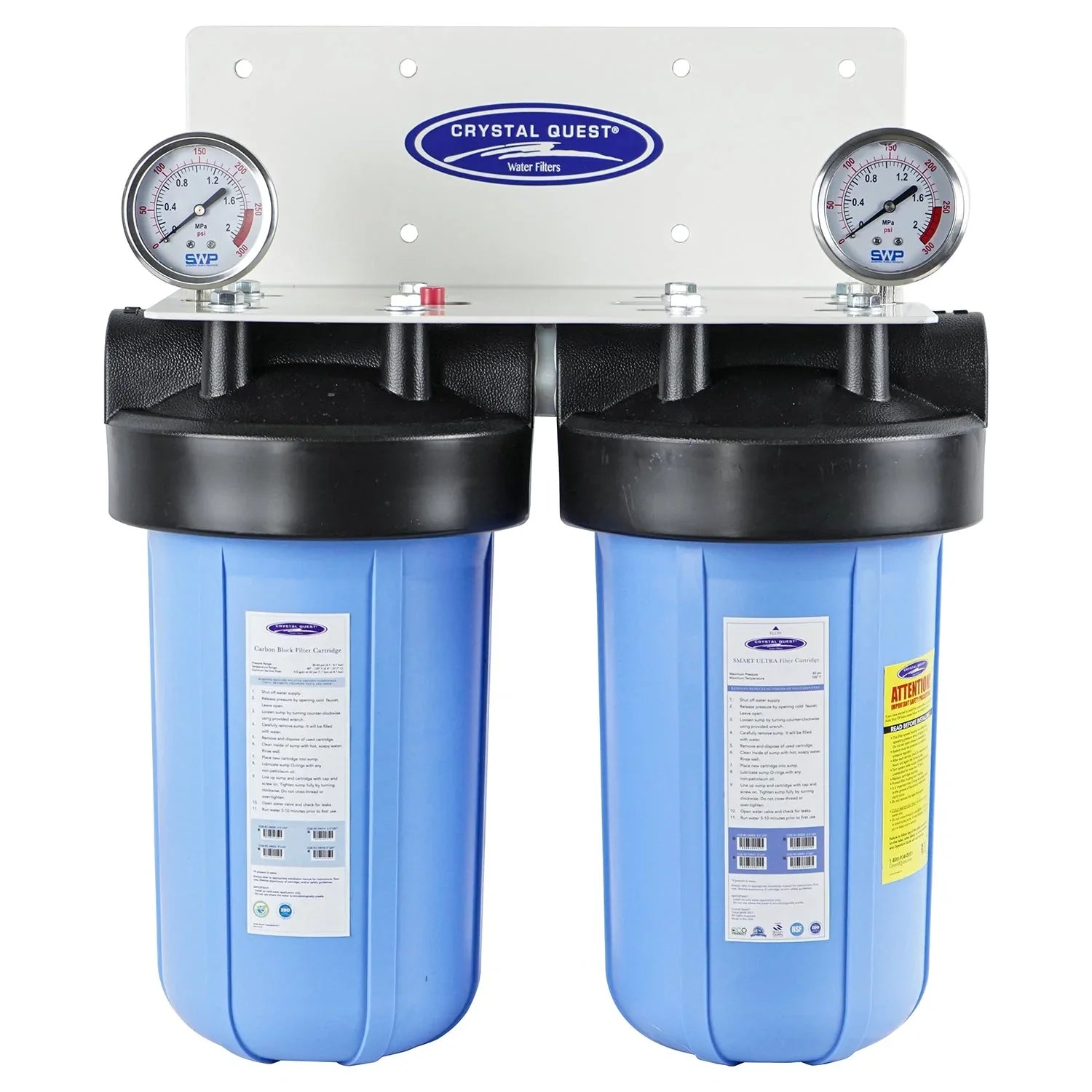 Compact Whole House Water Filter, SMART Series (3-6 GPM | 1-2 people)