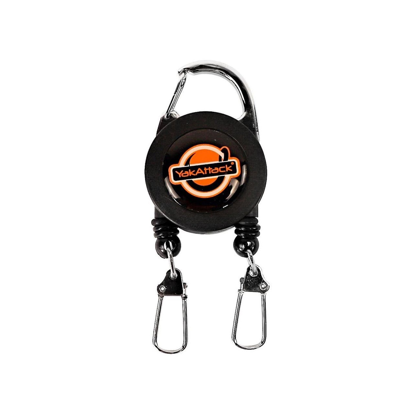 Double Attachment Clip-on Retractor, Dual 18” Nylon Cord