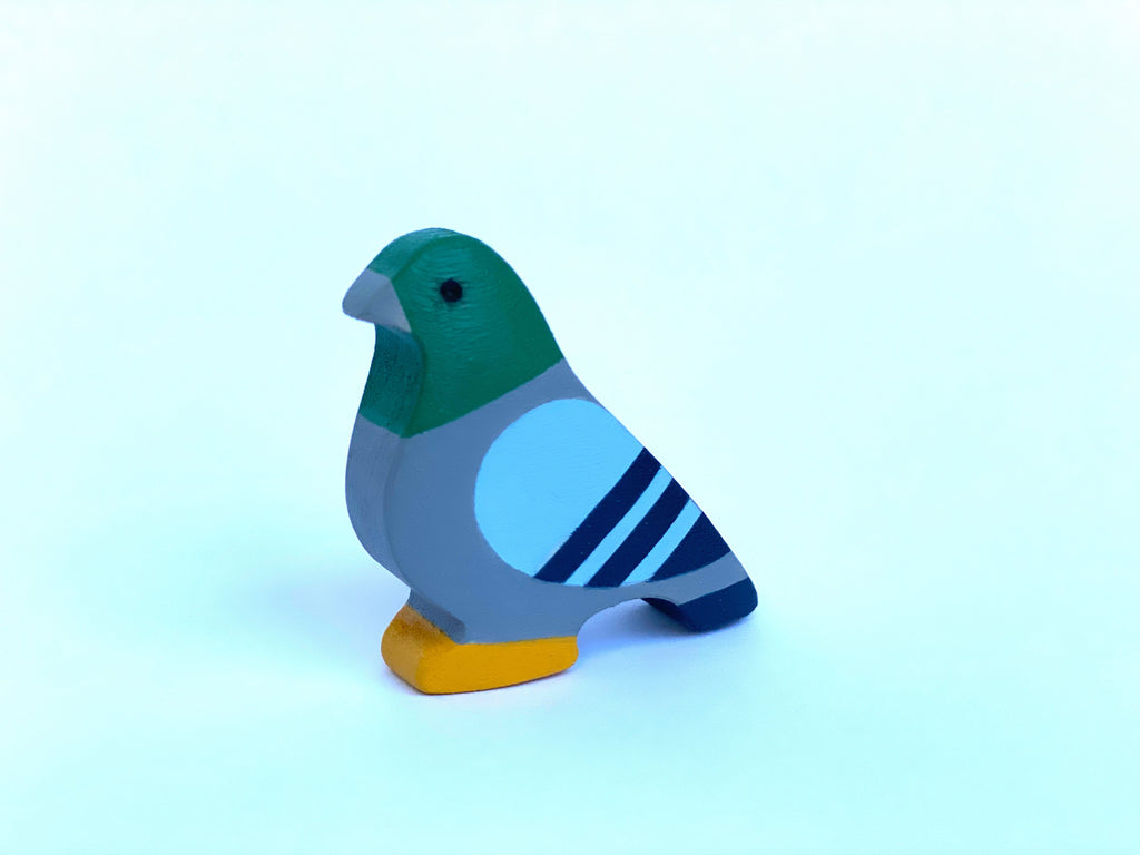 Wooden Small Dove Figurine