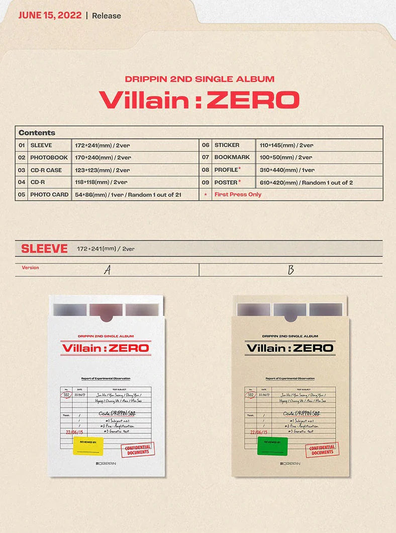 Drippin - 2nd Single Album Villain Zero
