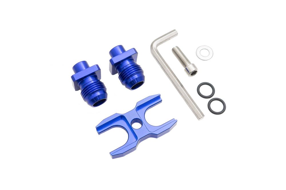 Megan Racing Oil Cooler Adapter 10AN for BMW 1990 2006 3-Series 6061 Aluminum - MR-OC-BMA-10