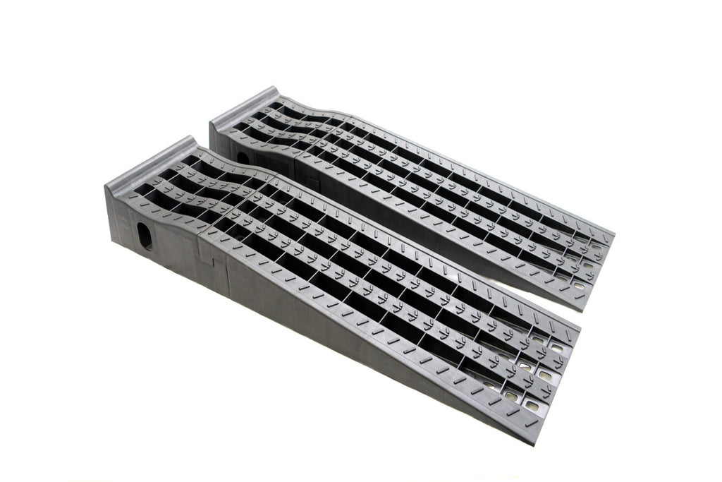 Megan Racing Low Profile Drive-On Ramps - Universal 65mm Raise, 5000lbs Load, Black MR-RAMP-01