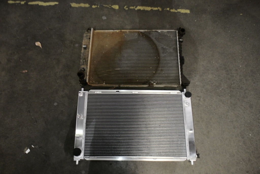 Megan Racing Radiator for Ford Mustang 1997-2004 Manual Transmission - All Aluminum, 57mm Heat Exchanger, 3 Row MR-RT-FM96