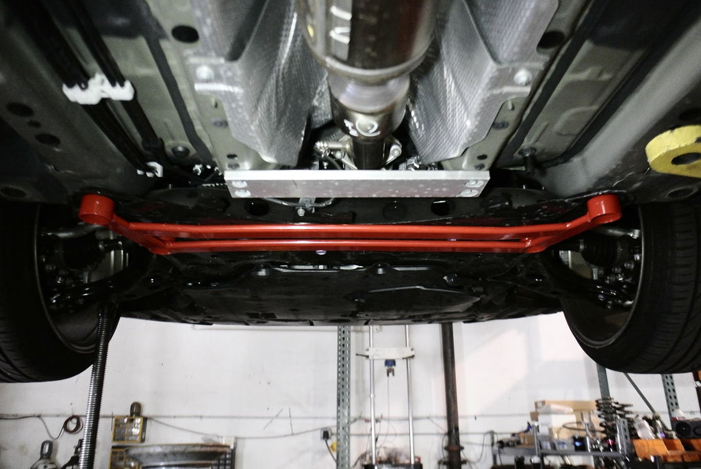 Megan Racing Red Front Lower H Brace for 2020+ Toyota Corolla - SB-HBTCO19-R