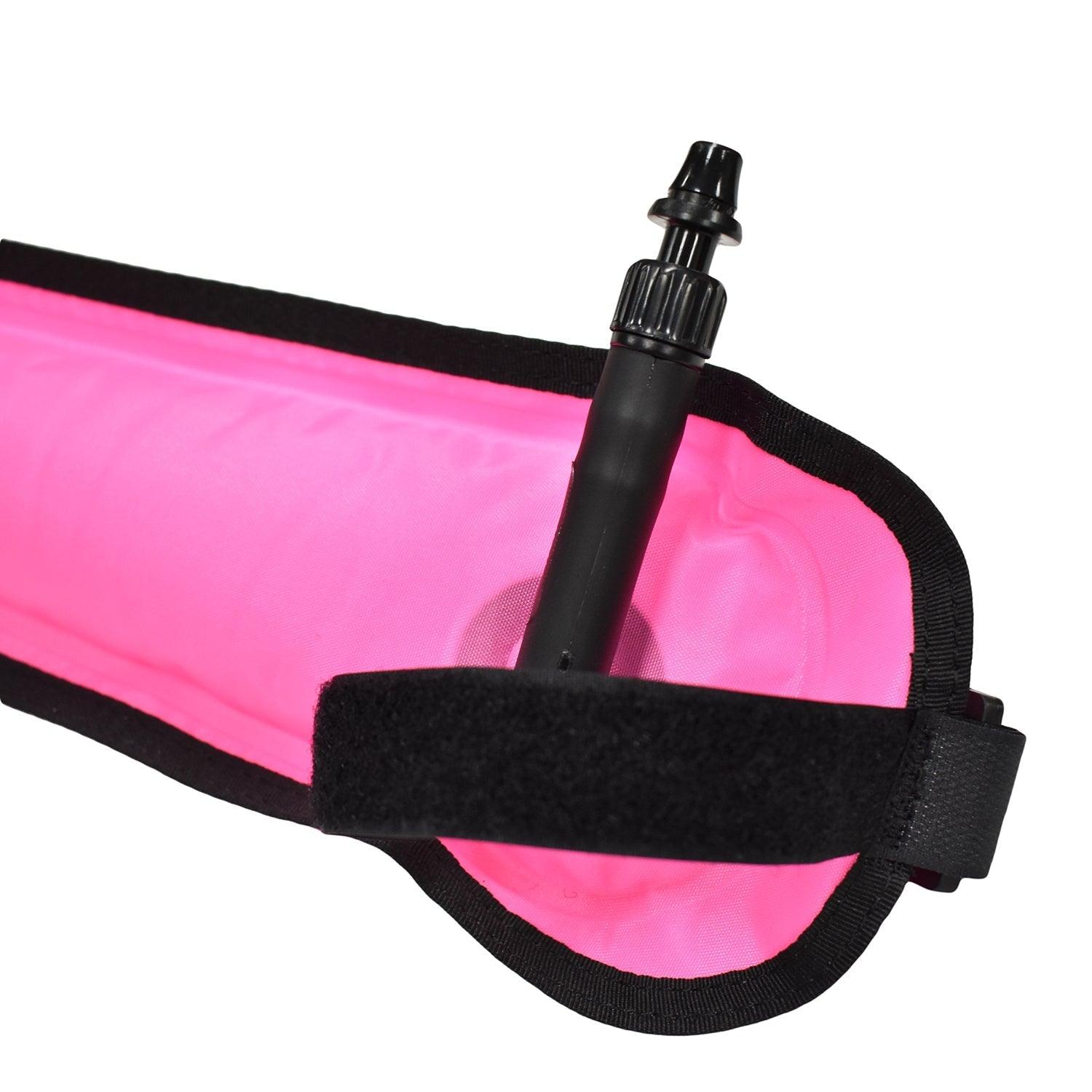 Scuba Diving 4ft Pink Surface Marker Signal Tube w/ Plastic Clip