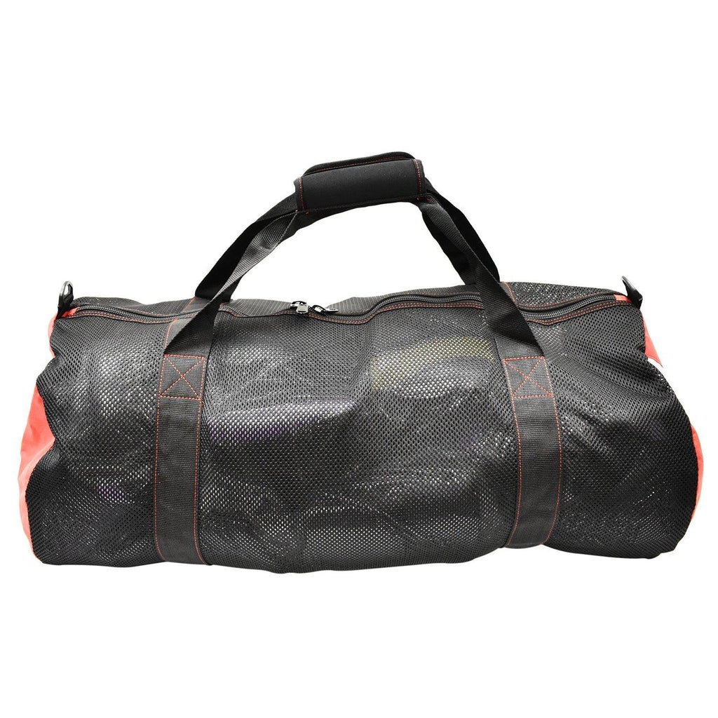 Scuba Choice Collapsible Mesh Duffle Bag for Dive Equipment w/Shoulder Strap, Red
