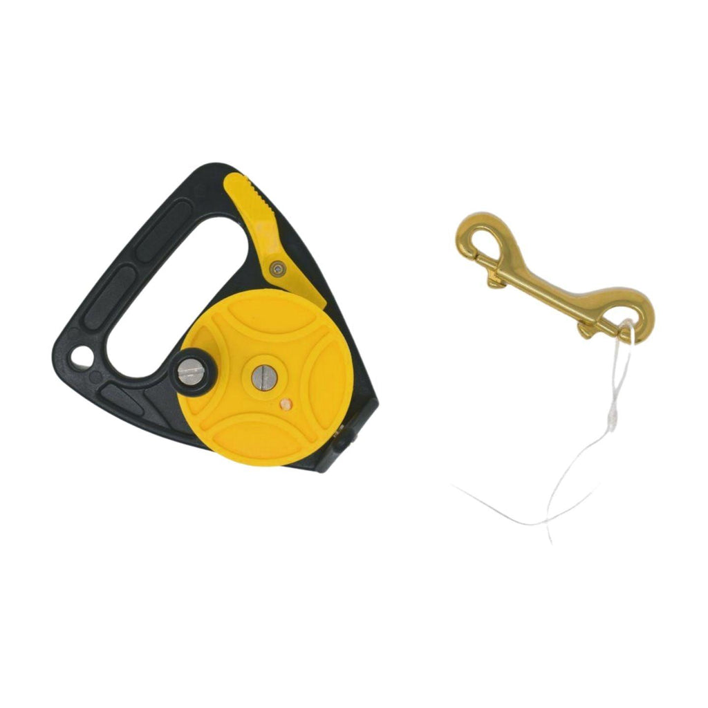 Scuba Choice Yellow Dive Reel with Thumb Stopper Tab, 150ft