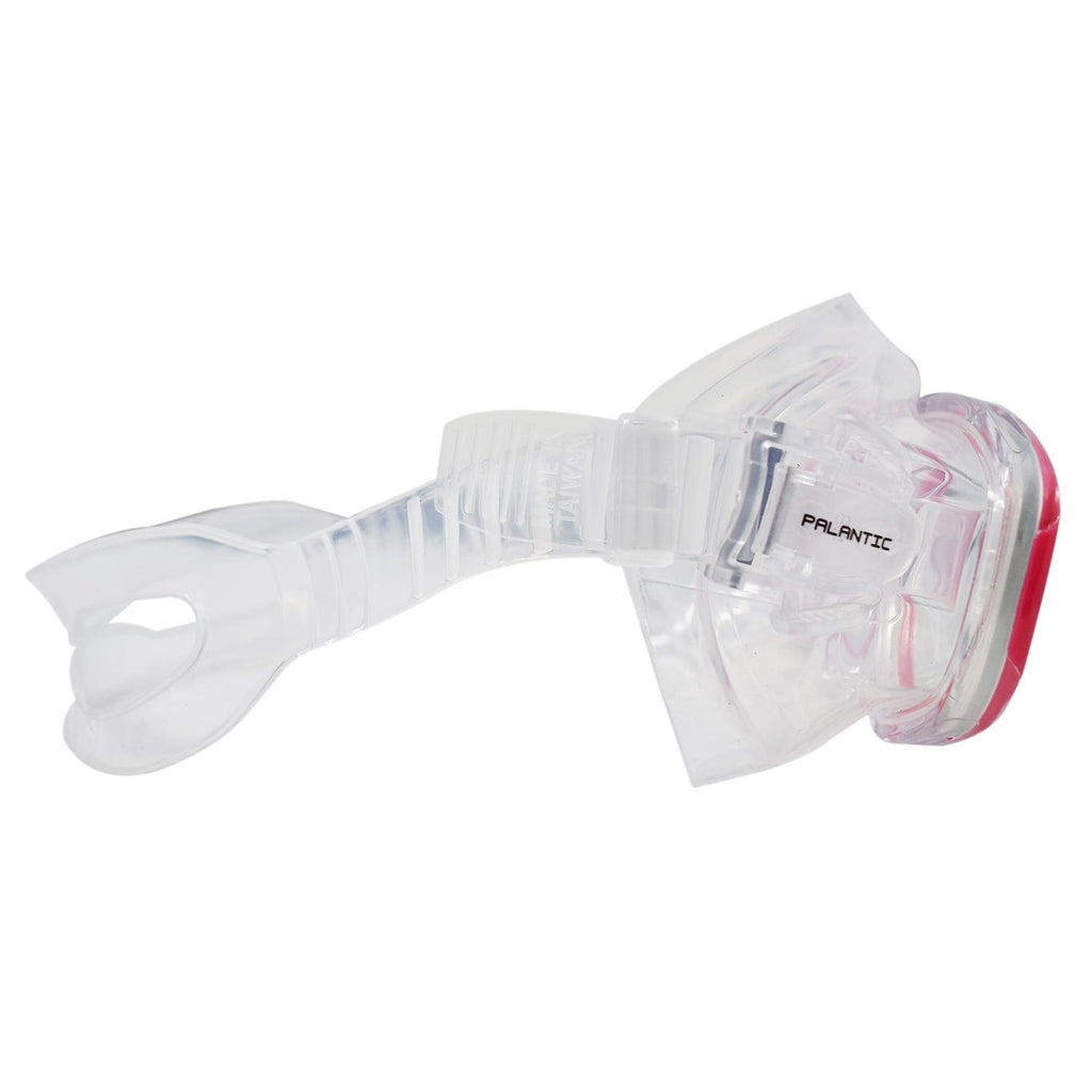 Palantic M36 Solid Pink/Clear Silicone RX Farsighted Gauge Reader Lenses Dive/Snorkeling Mask