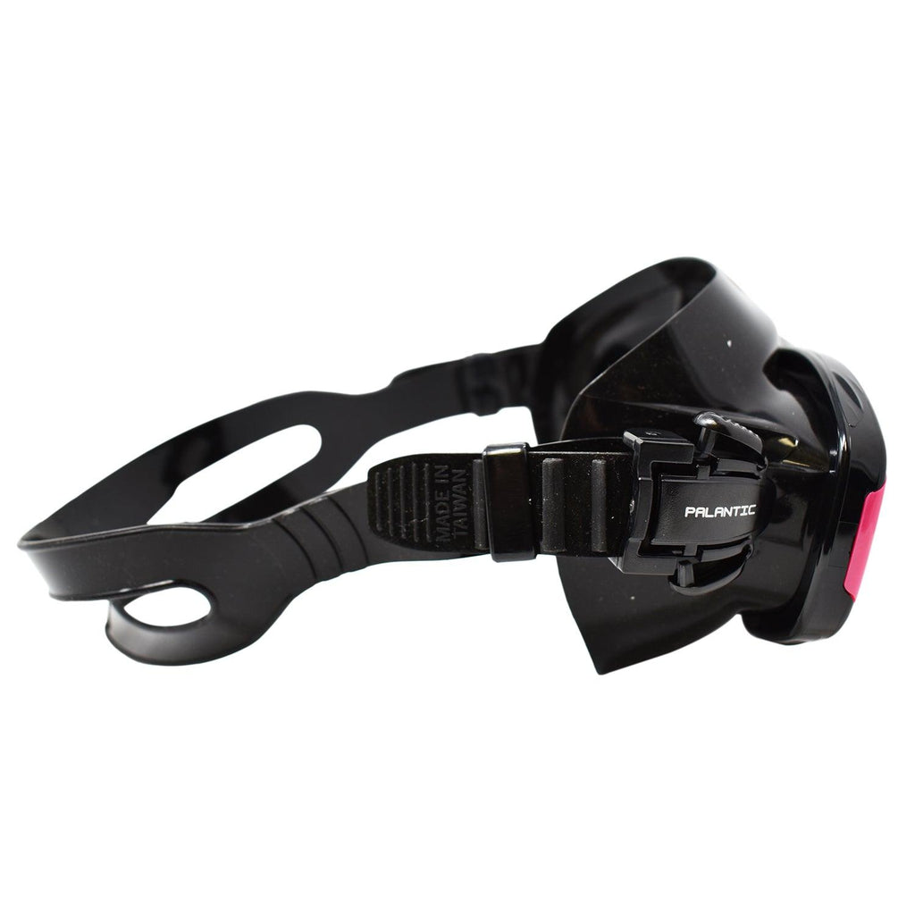 Palantic M36 Solid Pink/Black Silicone RX Farsighted Full Lenses Dive/Snorkeling Mask