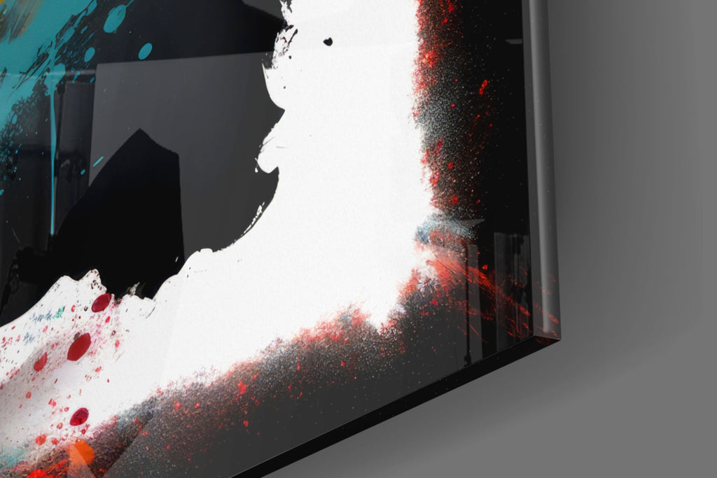 Charging Bull Torn Frame Glass Wall Art