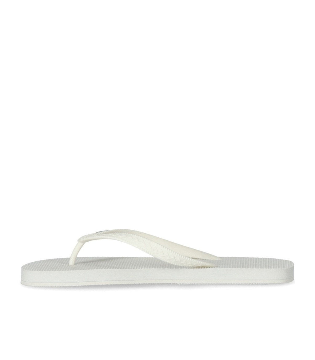 Dsquared2 White Flip Flops With Logo