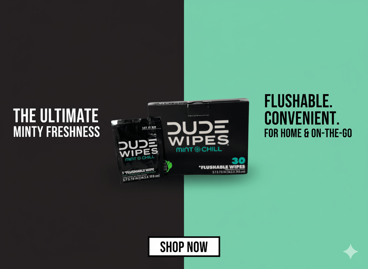 DUDE Wipes XL Flushable Wipes – Fragrance Free, Hypoallergenic Adult Wipes (400 CT / 480 CT)