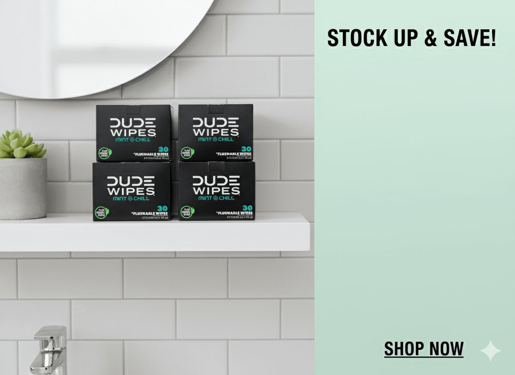 DUDE Wipes XL Flushable Wipes – Fragrance Free, Hypoallergenic Adult Wipes (400 CT / 480 CT)