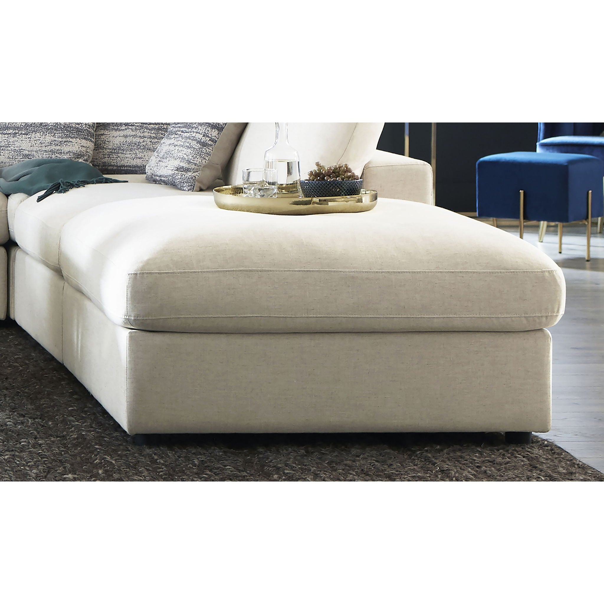 Duncan - Square Upholstered Ottoman - PhishStones Products