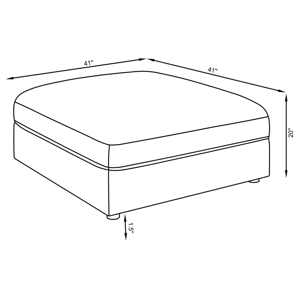 Duncan - Square Upholstered Ottoman - PhishStones Products