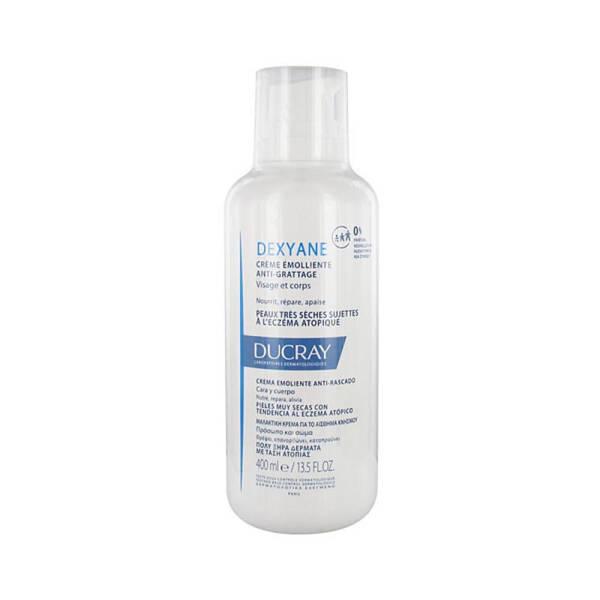Ducray Dexyane Emollient Cream 400ml - Fragrance-Free Moisturizer for Dry, Atopic Skin